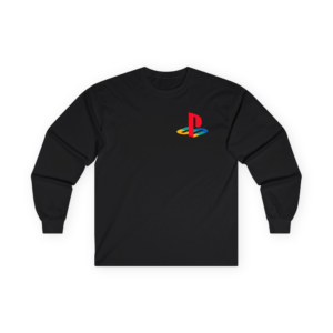PlayStation Retro Long Sleeve Tee, Vintage Gamer Shirt